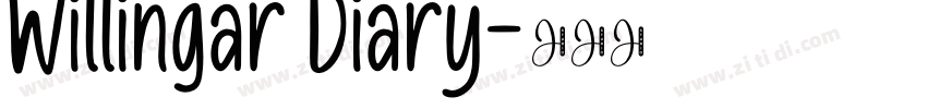 Willingar Diary字体转换